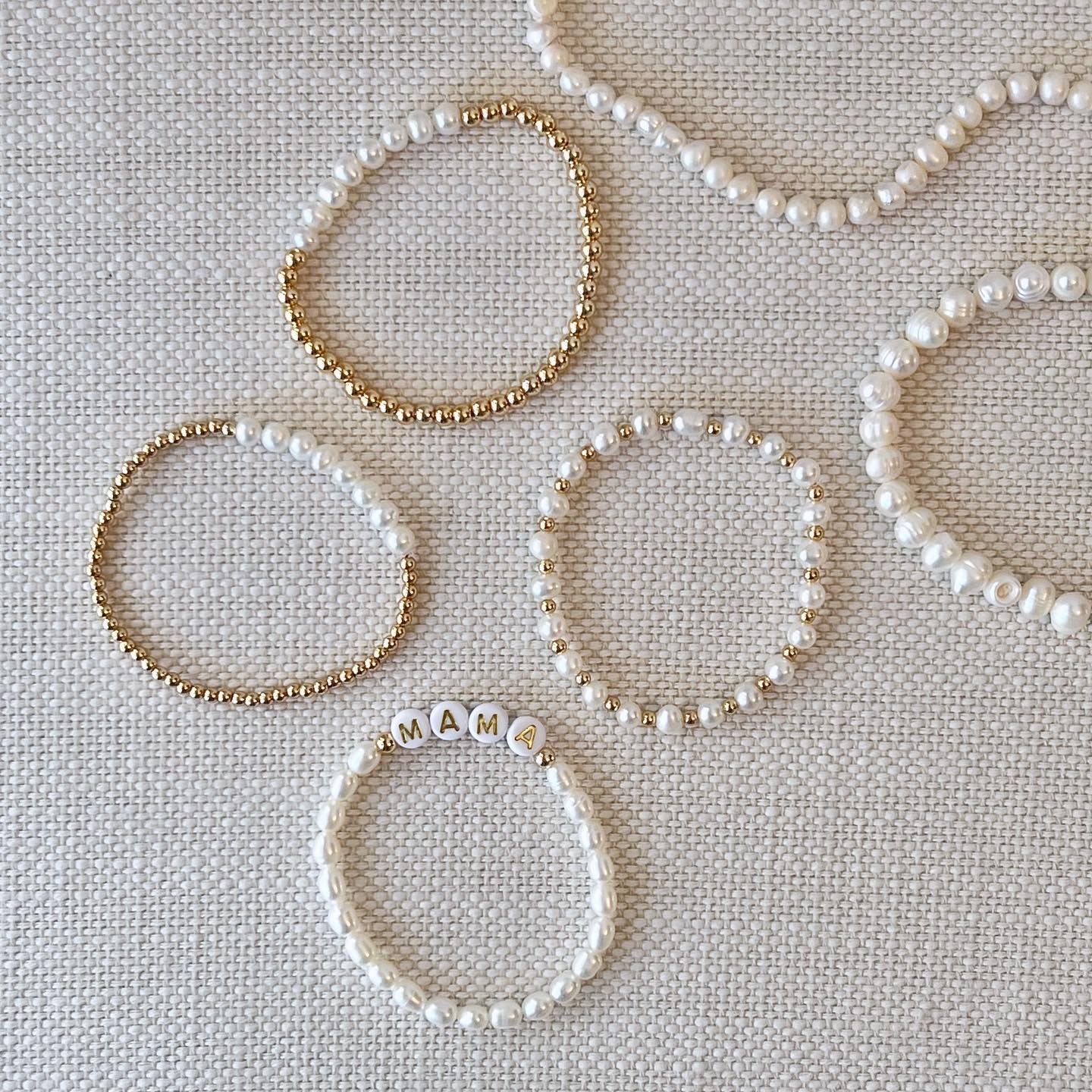 Pearl Name Bracelet