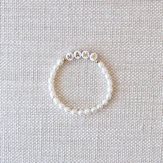 Pearl Name Bracelet