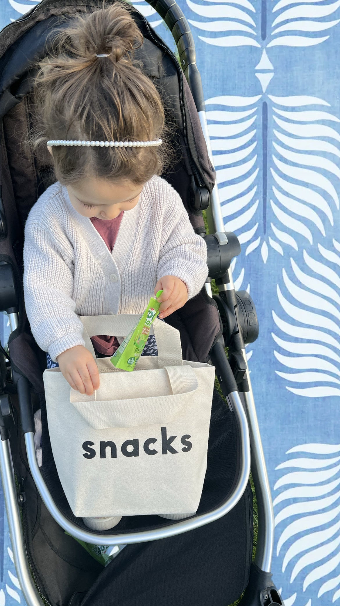 Snacks Tote Bag - Natural