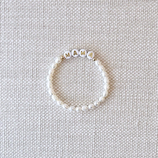 Mini Pearl Name Bracelet